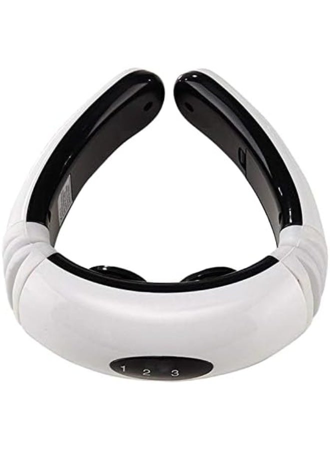 جهاز مساج رقبة متعدد الوظائف مع نبضات كهربائية – علاج فيزيائي للرقبة واسترخاء العضلات - Image 1